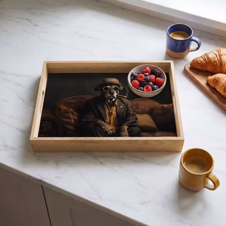 Tray - Dog - Cigar - Hat - Suit — 3