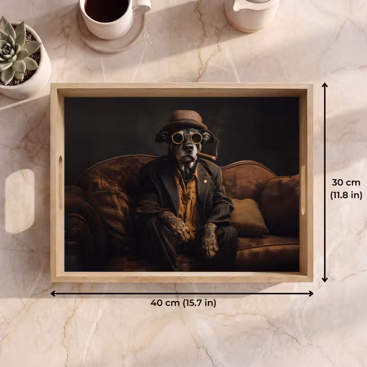 Tray - Dog - Cigar - Hat - Suit — 7