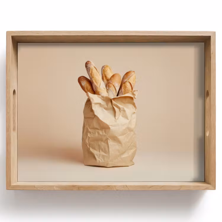 Tray - Baguette - Bread - Baguette - Beige — 1