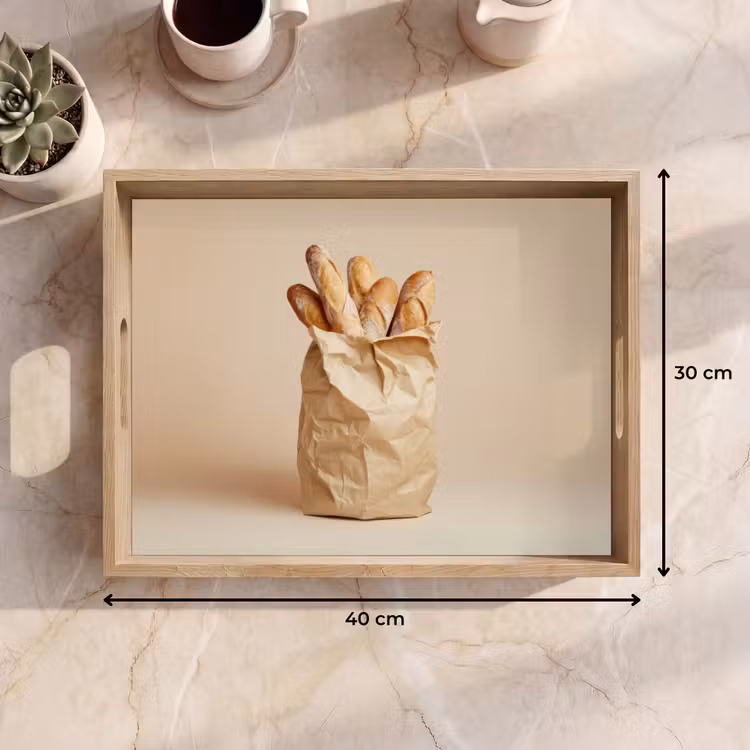 Tray - Baguette - Bread - Baguette - Beige — 8
