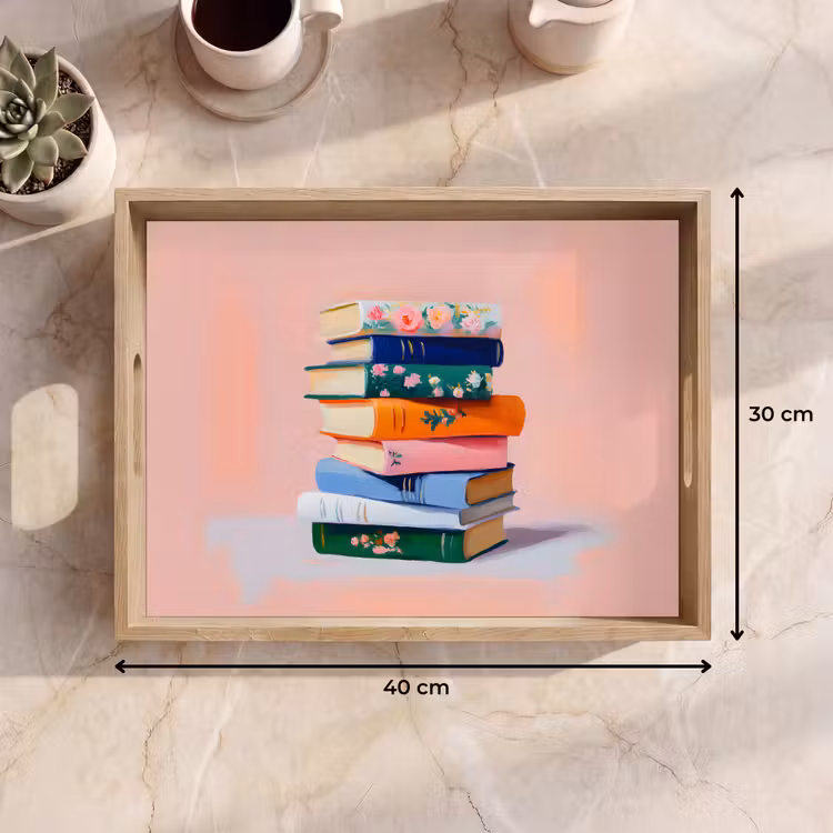 Tray - Books - Stack - Colorful — 8