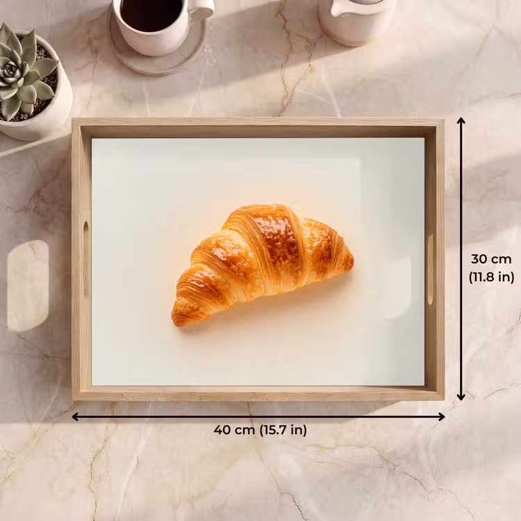 Tray - Croissant - Bread - Beige — 7