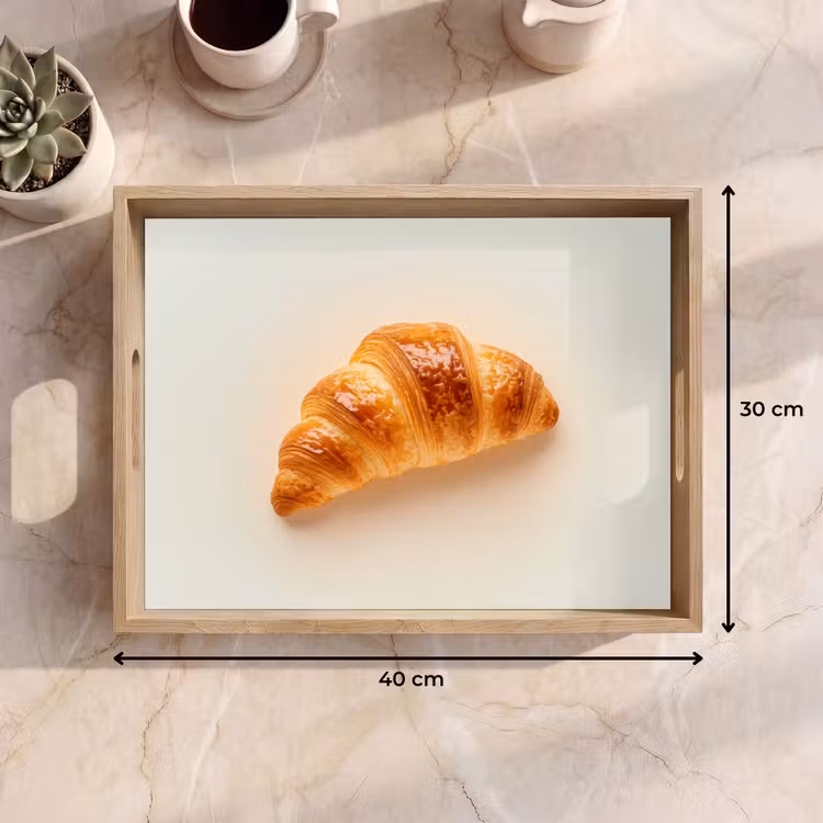 Tray - Croissant - Bread - Beige — 8