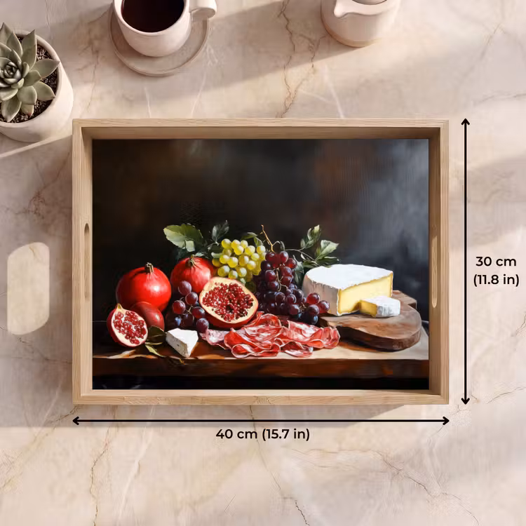 Tray - Drinking Board - Still Life - Vintage — 7
