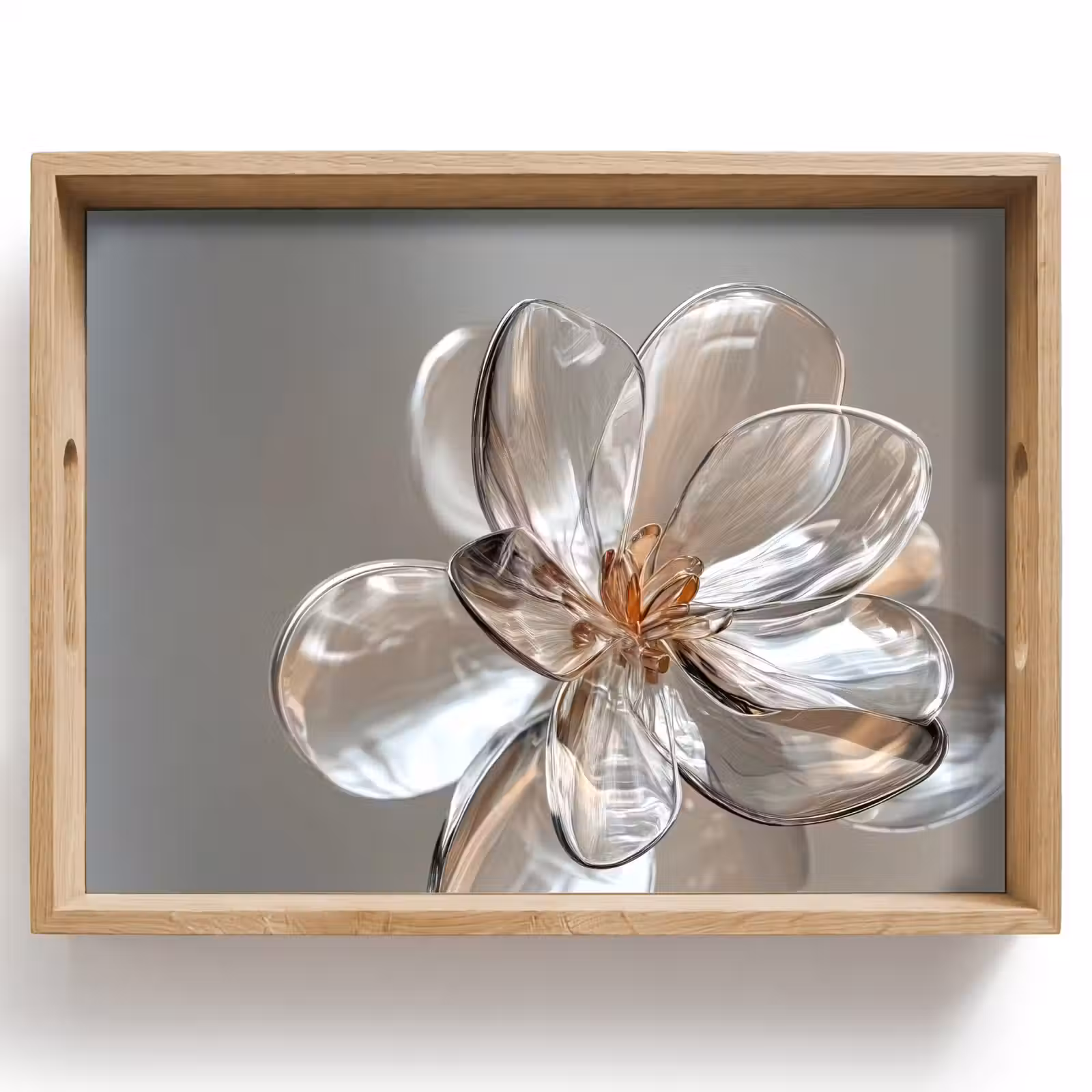 Tray - Flower - Glasses - Translucent — 1