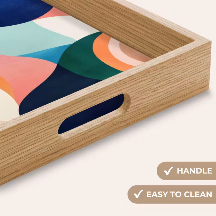 Tray - Abstract - Blue - Pink — 9