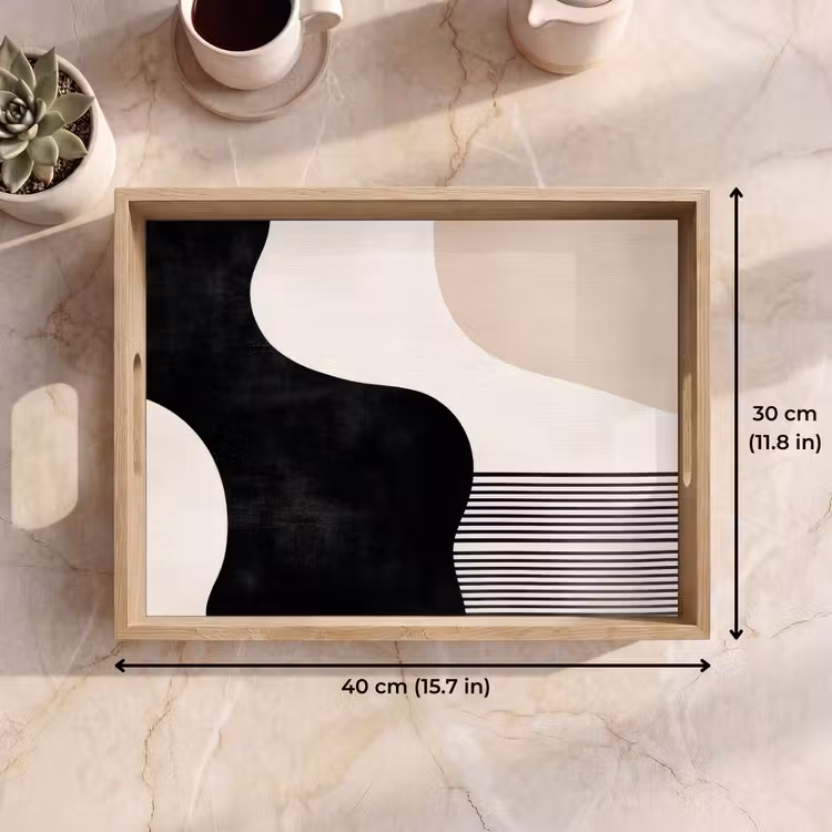 Tray - Abstract - Japandi - Beige - Modern — 7