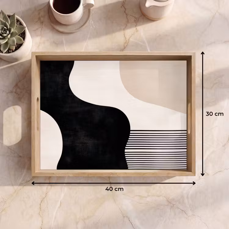 Tray - Abstract - Japandi - Beige - Modern — 8