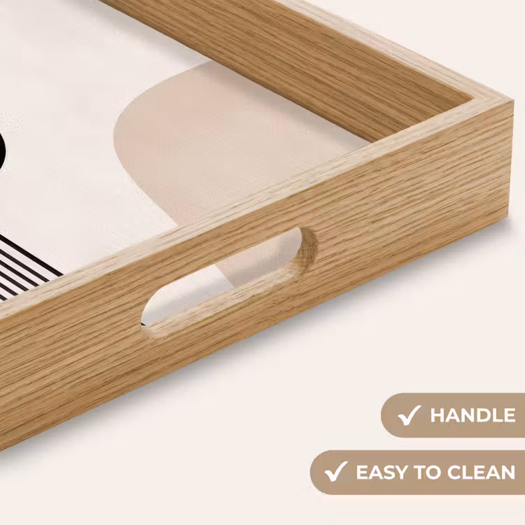 Tray - Abstract - Japandi - Beige - Modern — 9