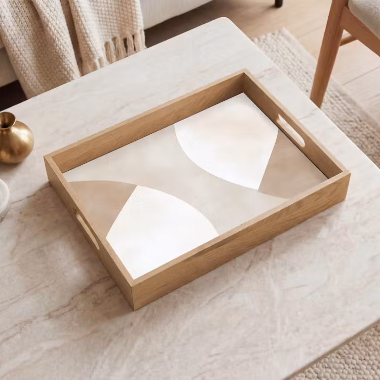 Tray - Brown - Japandi - Abstract — 2