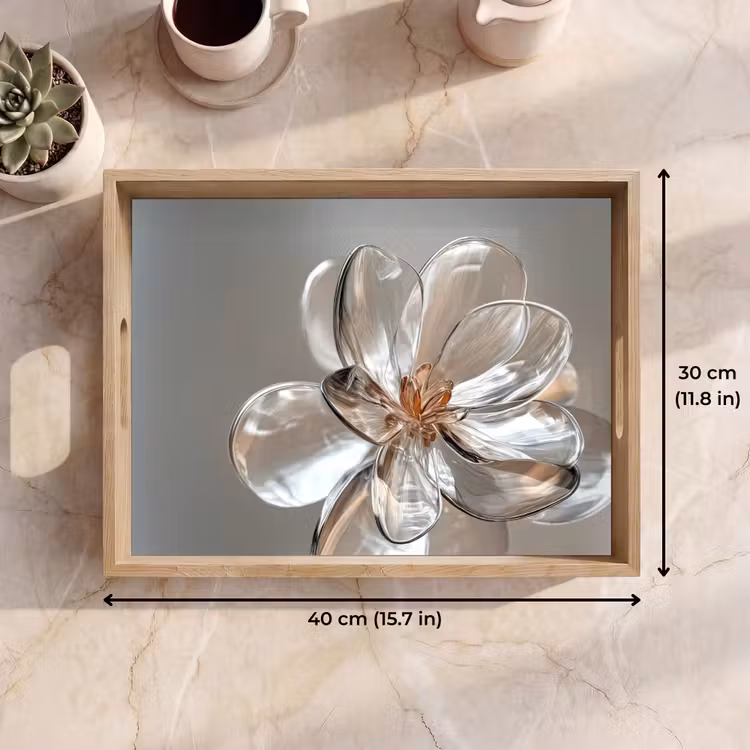 Tray - Flower - Glasses - Translucent — 7
