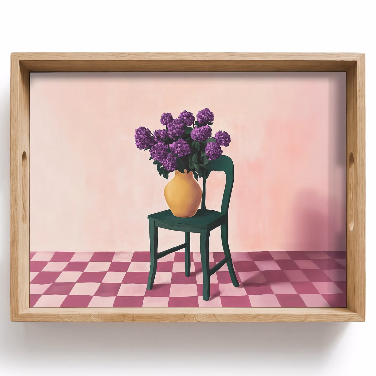 Tray - Chair - Vase - Flowers - Blocked — 1