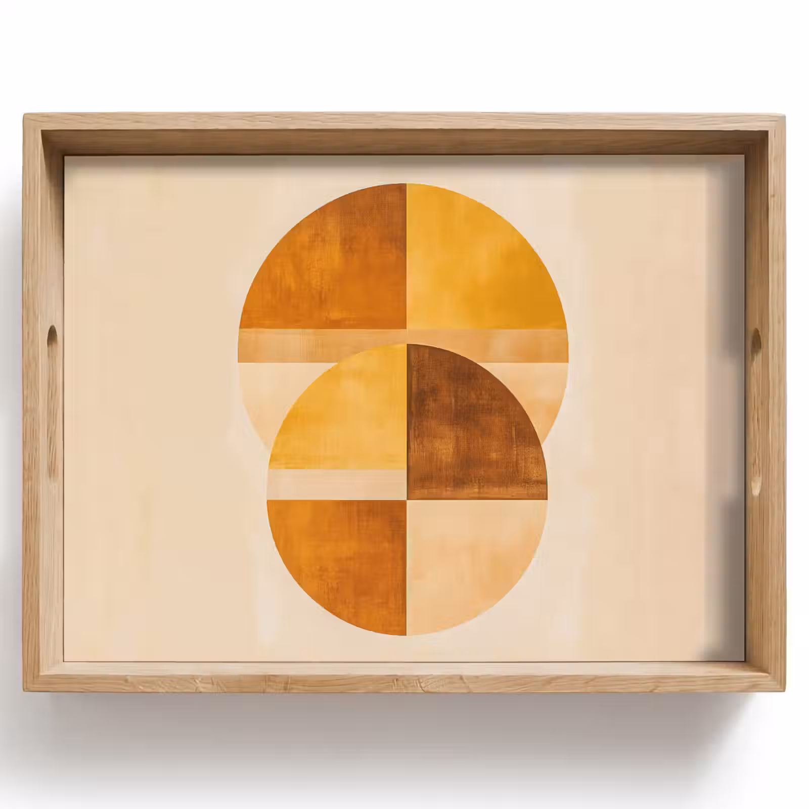 Tray - Circles - Yellow - Minimalist — 1