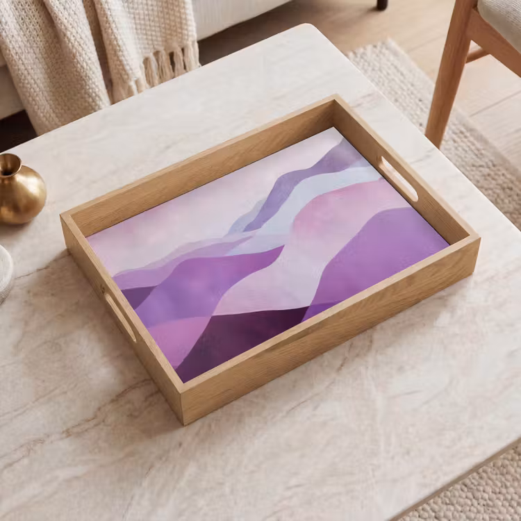 Tray - Abstract - Hills - Landscape - Purple — 2