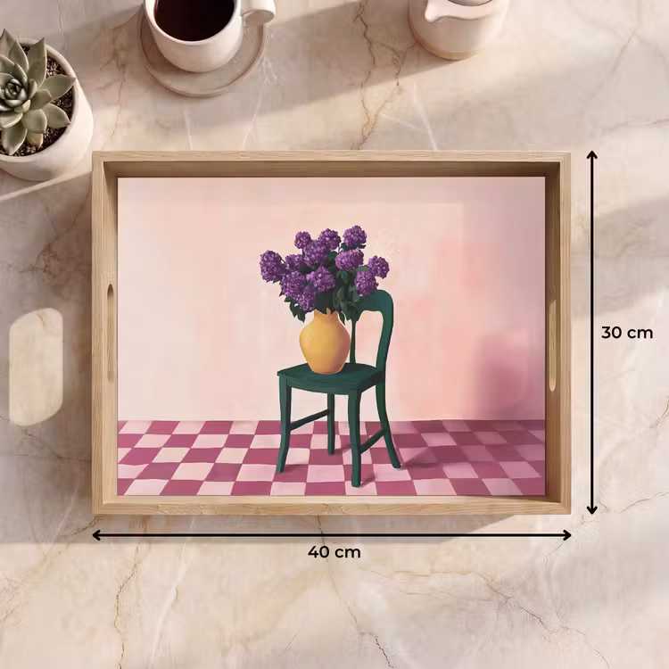 Tray - Chair - Vase - Flowers - Blocked — 8