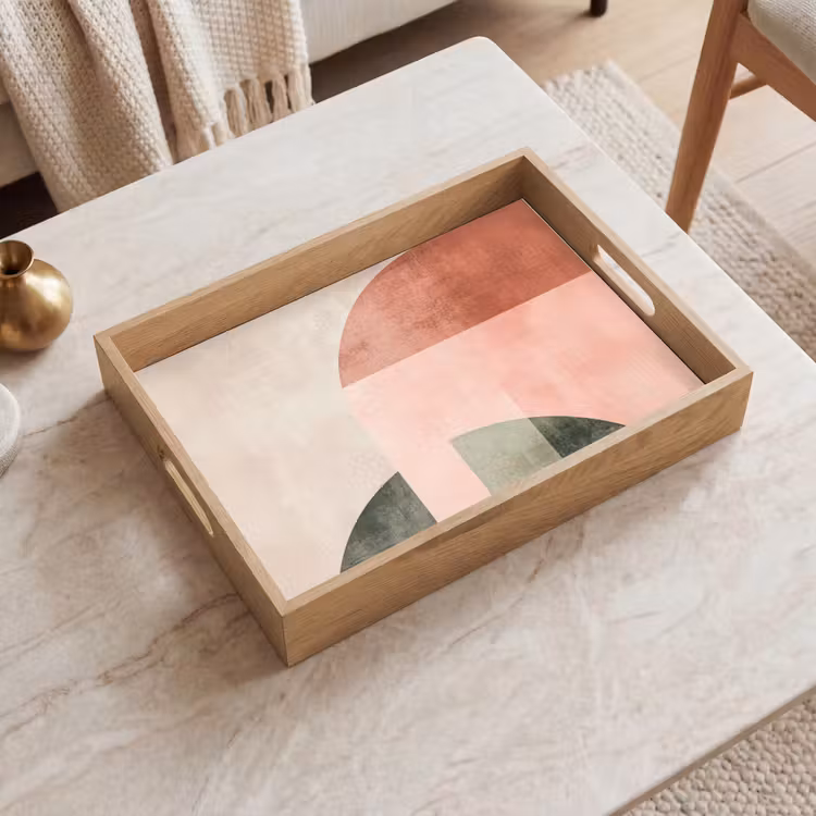 Tray - Circle - Abstract - Pink — 2