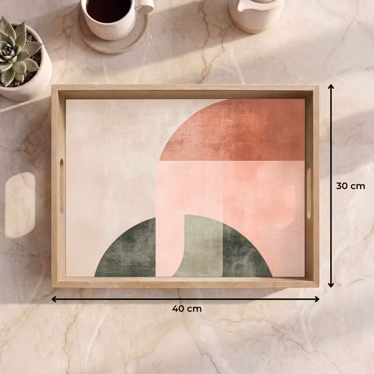 Tray - Circle - Abstract - Pink — 8