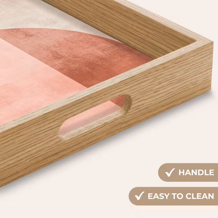 Tray - Circle - Abstract - Pink — 9