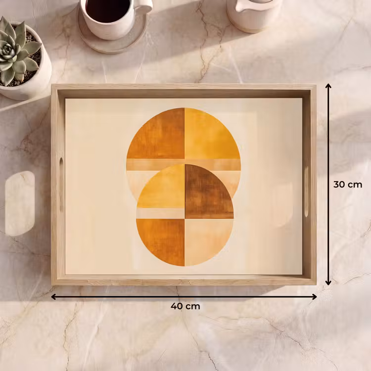 Tray - Circles - Yellow - Minimalist — 8