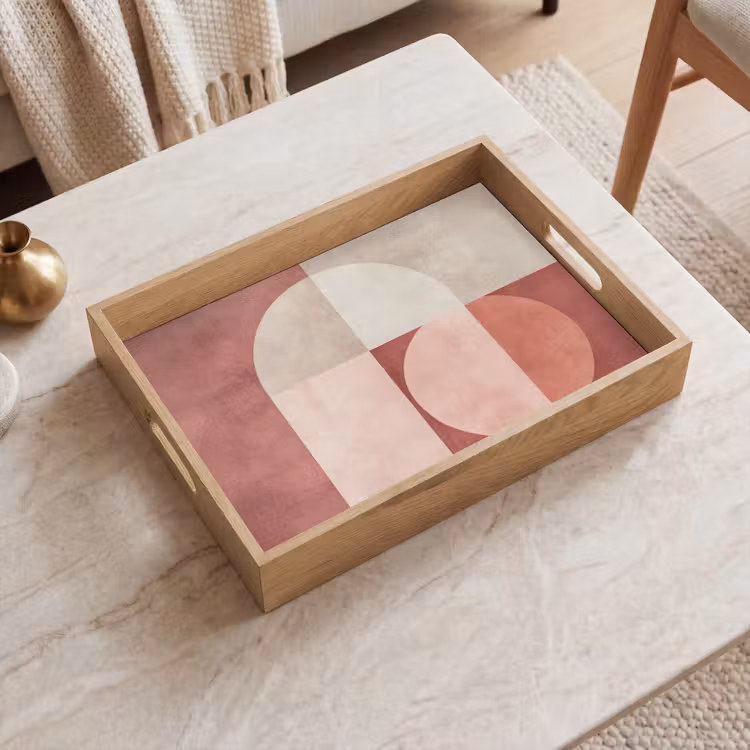 Tray - Figures - Abstract - Pink — 2