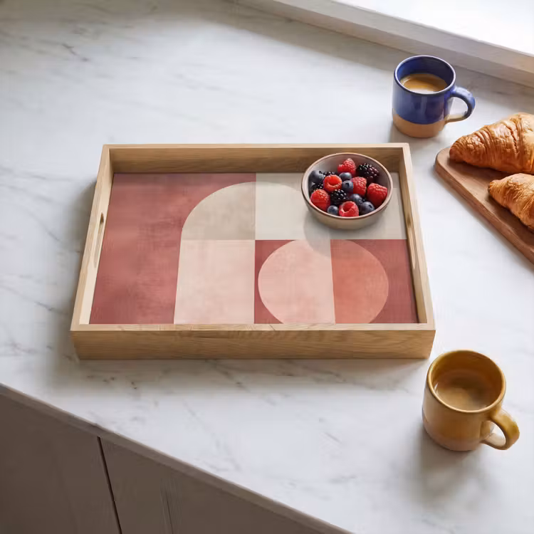 Tray - Figures - Abstract - Pink — 3