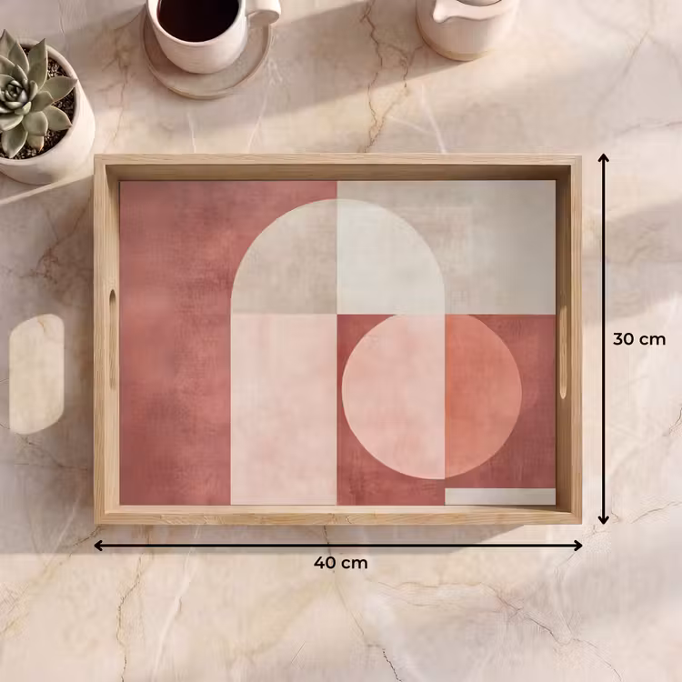 Tray - Figures - Abstract - Pink — 8