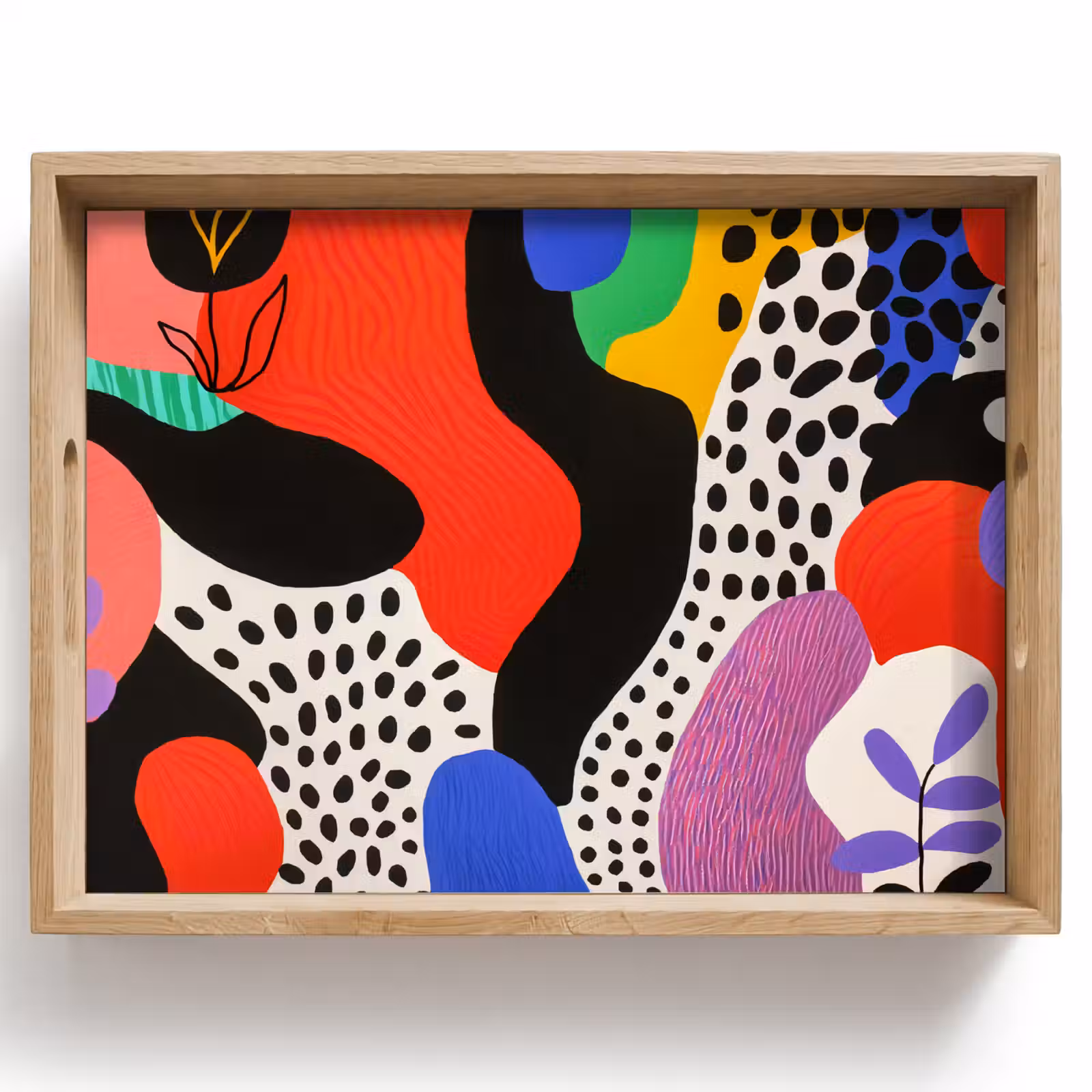Tray - Abstract - Shapes - Colors - Dots — 1