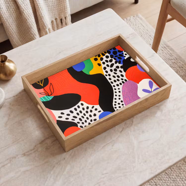 Tray - Abstract - Shapes - Colors - Dots — 2