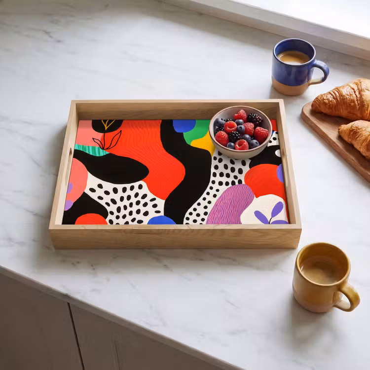 Tray - Abstract - Shapes - Colors - Dots — 3
