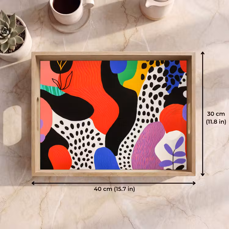 Tray - Abstract - Shapes - Colors - Dots — 7
