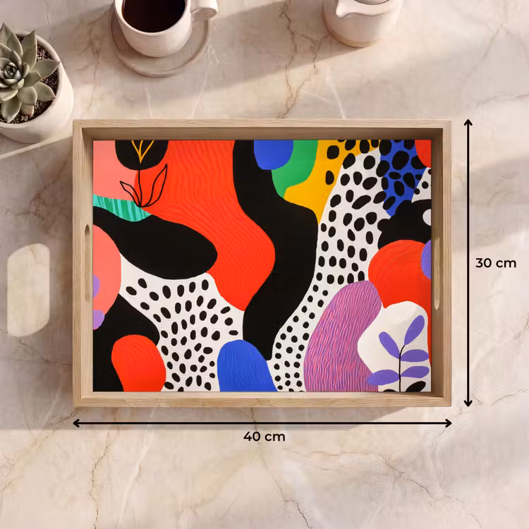 Tray - Abstract - Shapes - Colors - Dots — 8
