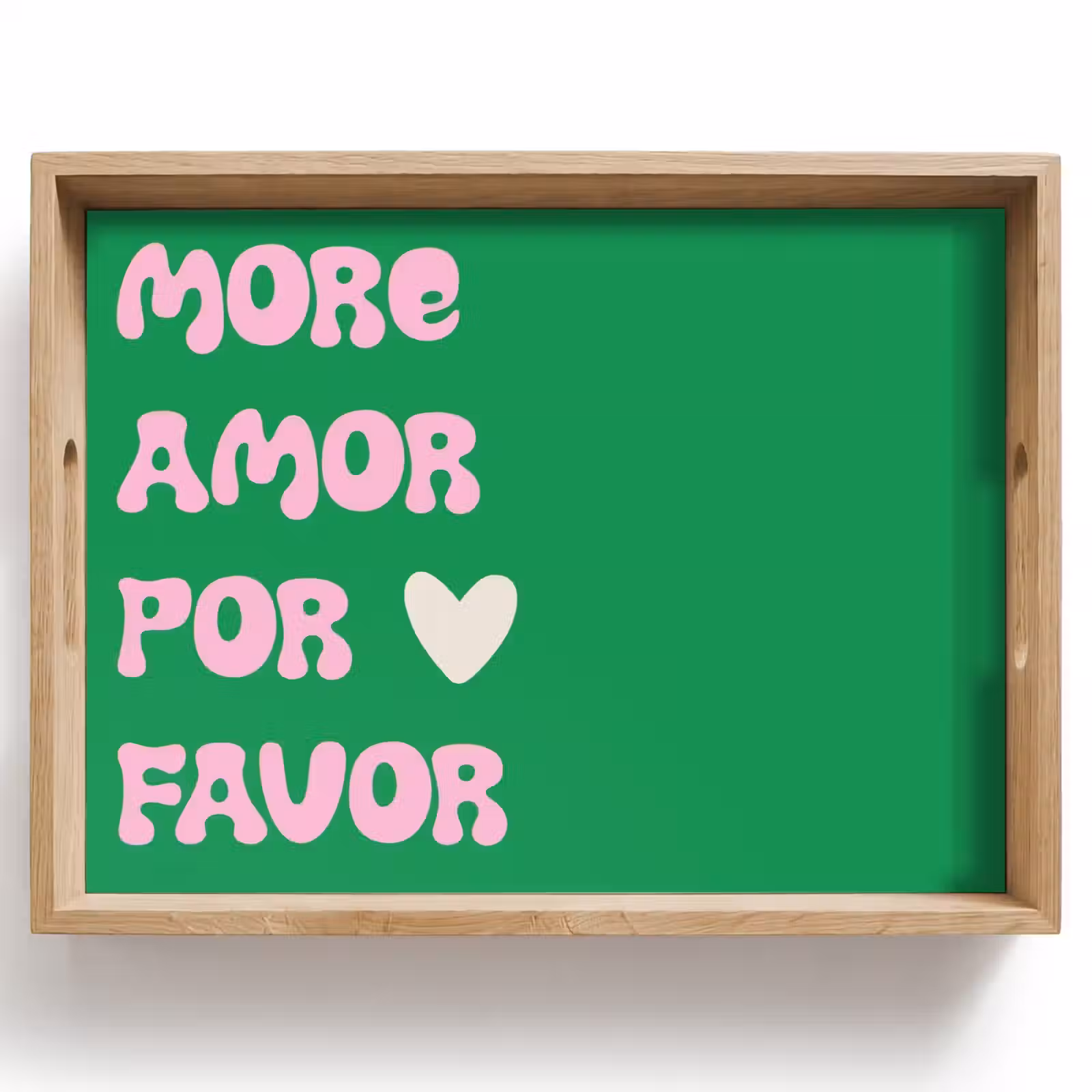 Tray - Amor - Valentine - Green - Text — 1