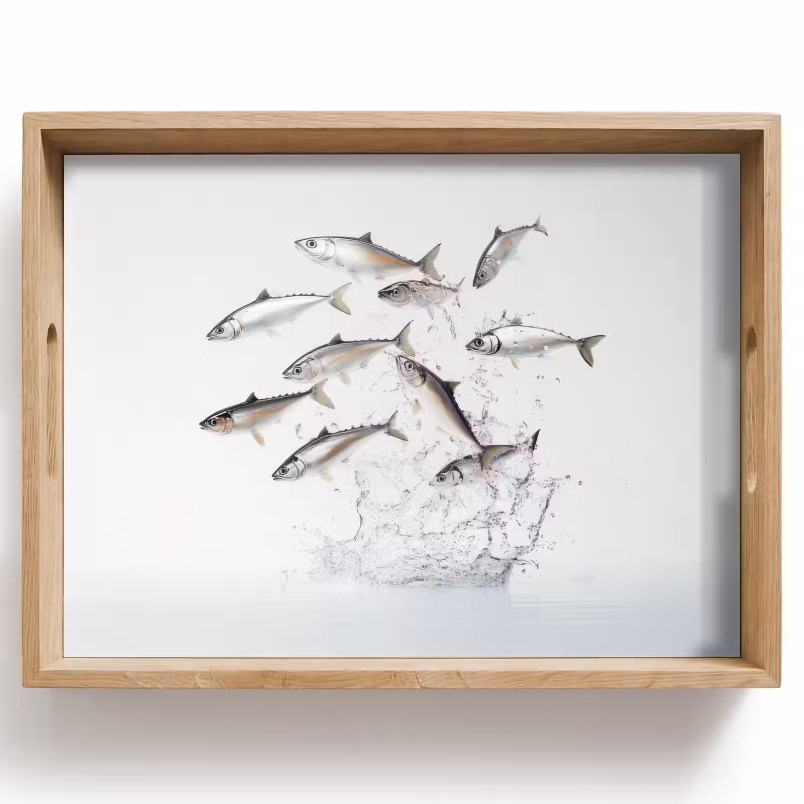 Tray - Fish - Water - White — 1