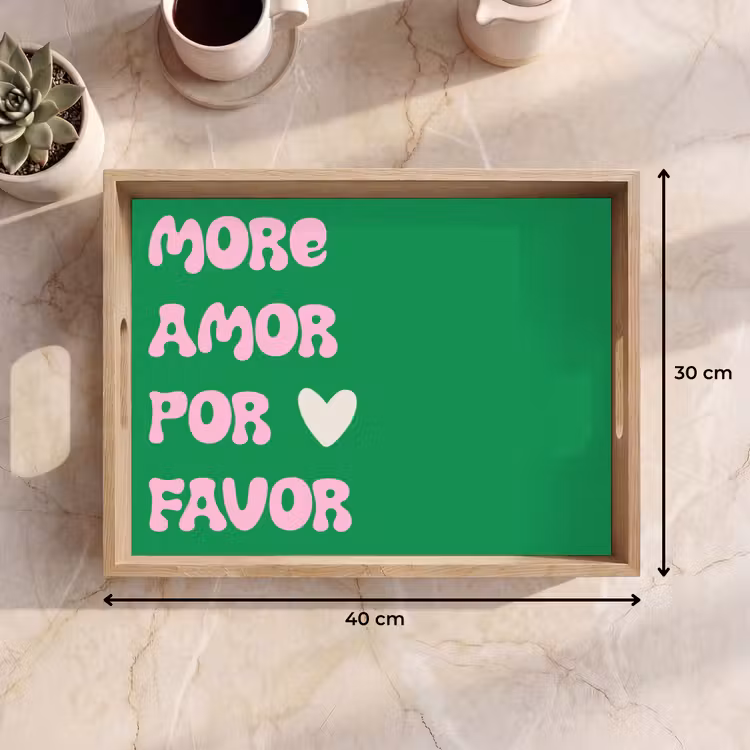 Tray - Amor - Valentine - Green - Text — 8