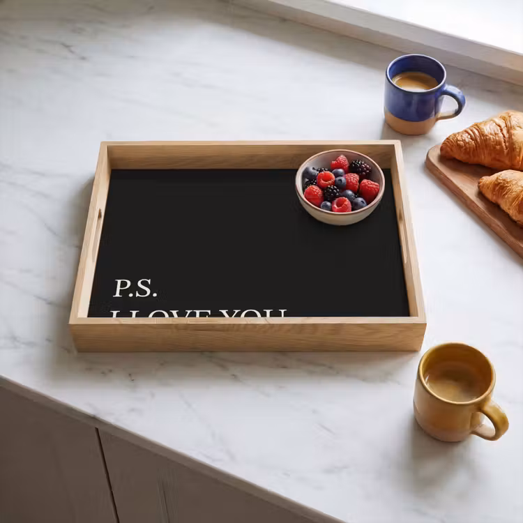 Tray - Black - Minimalist - Valentine — 3
