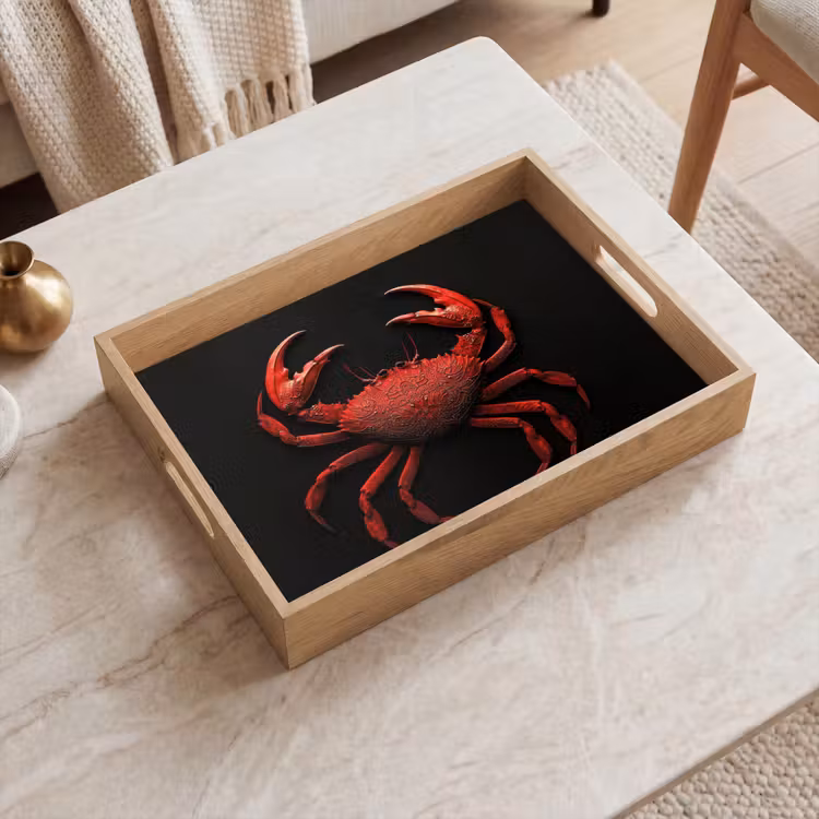 Tray - Crab - Red - Fish - Crustaceans — 2