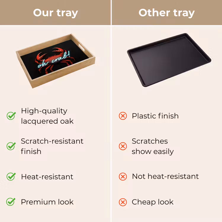 Tray - Crab - Red - Neon - Quote — 10