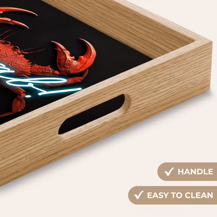 Tray - Crab - Red - Neon - Quote — 9