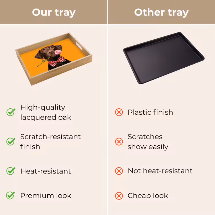 Tray - Dog - Orange - Rose - Valentine — 10