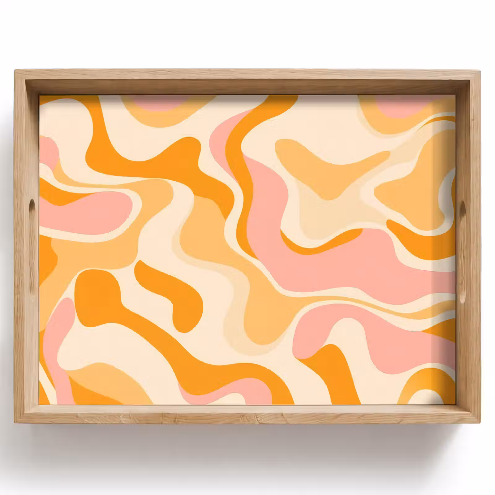 Tray - Abstract - Wavy - Orange — 1