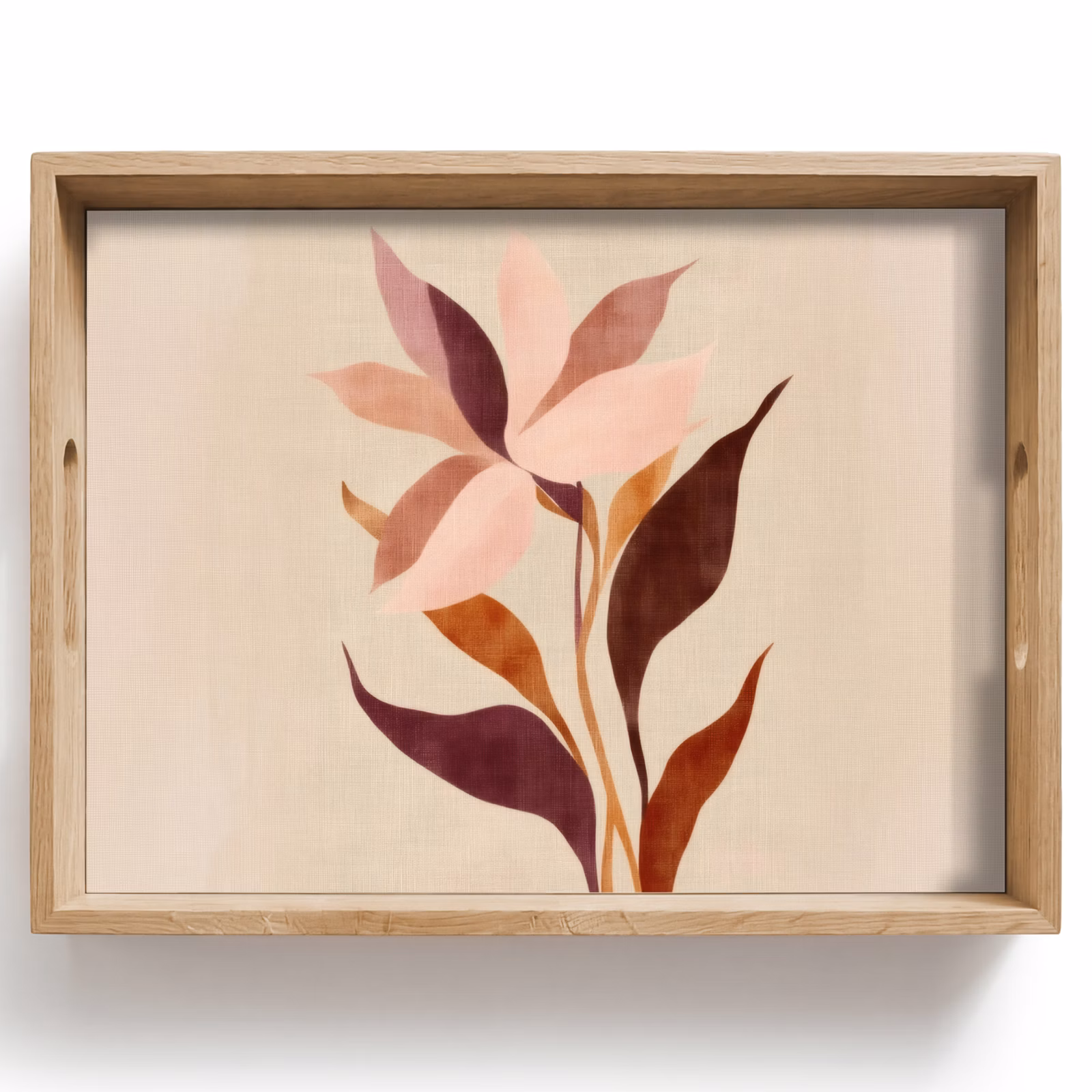 Tray - Flowers - Petals - Minimalist - Pink — 1