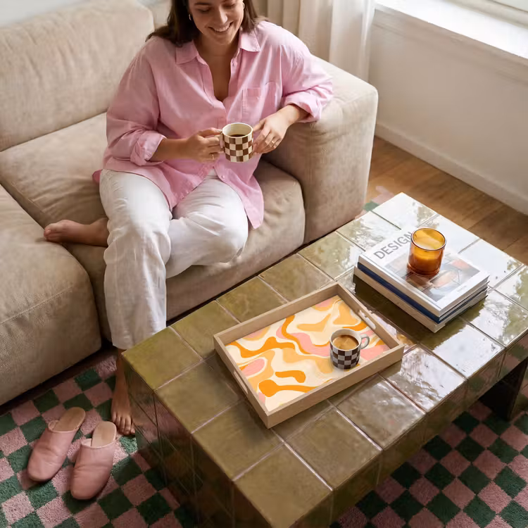 Tray - Abstract - Wavy - Orange — 4