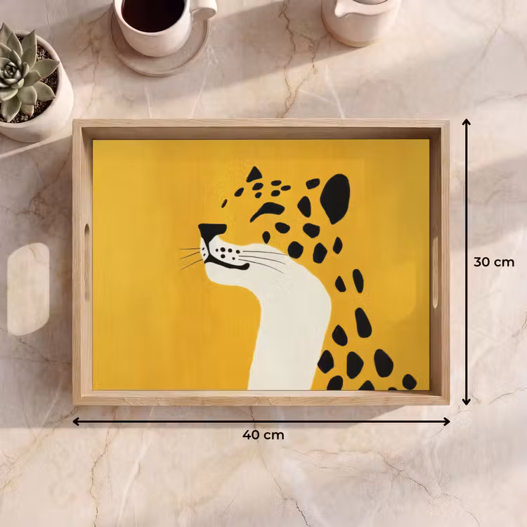Tray - Cheetah - Illustration - Yellow — 8