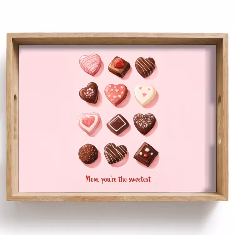 Tray - Chocolates - Heart shaped - Dearest — 1