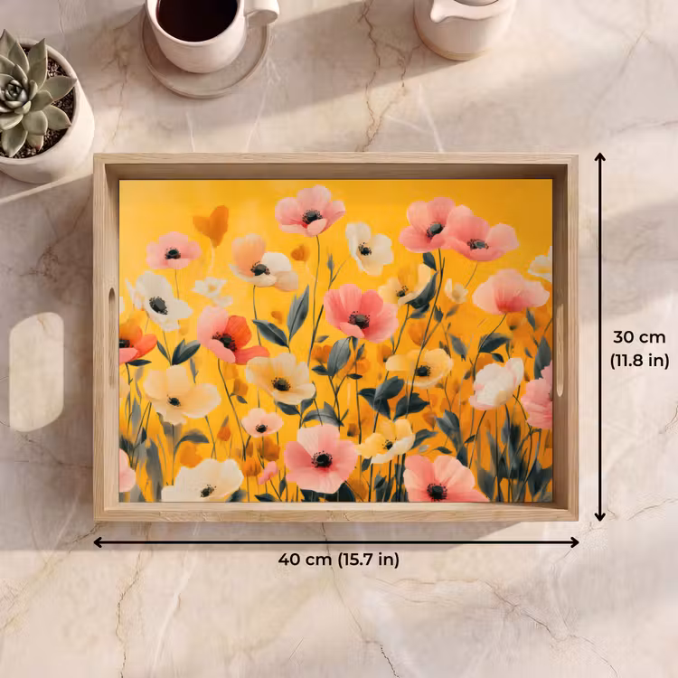 Tray - Flowers - Field - Yellow — 7
