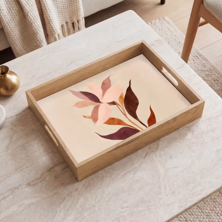 Tray - Flowers - Petals - Minimalist - Pink — 2