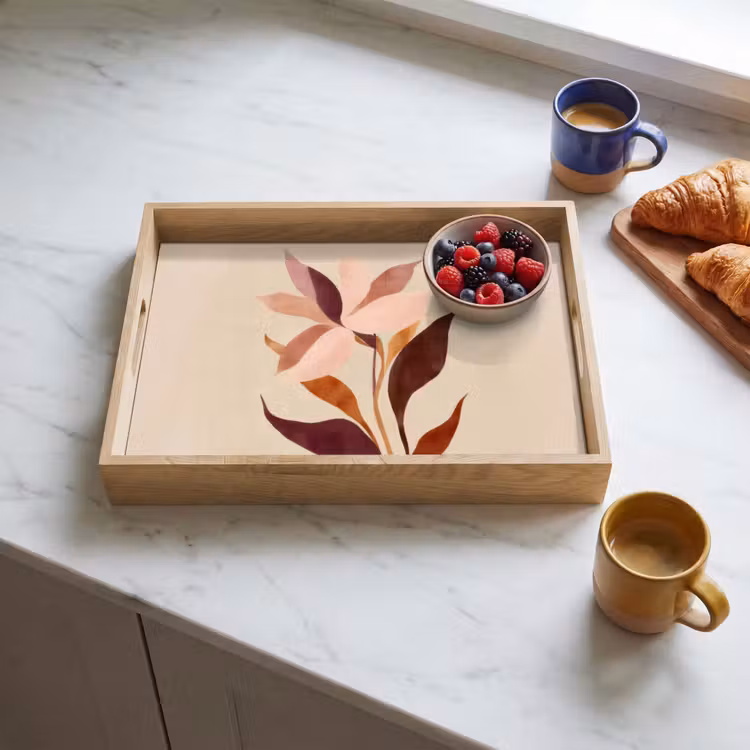 Tray - Flowers - Petals - Minimalist - Pink — 3