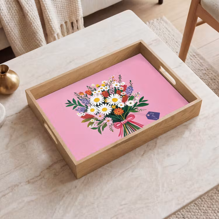 Tray - Flowers - Quote - Card - Colorful — 2