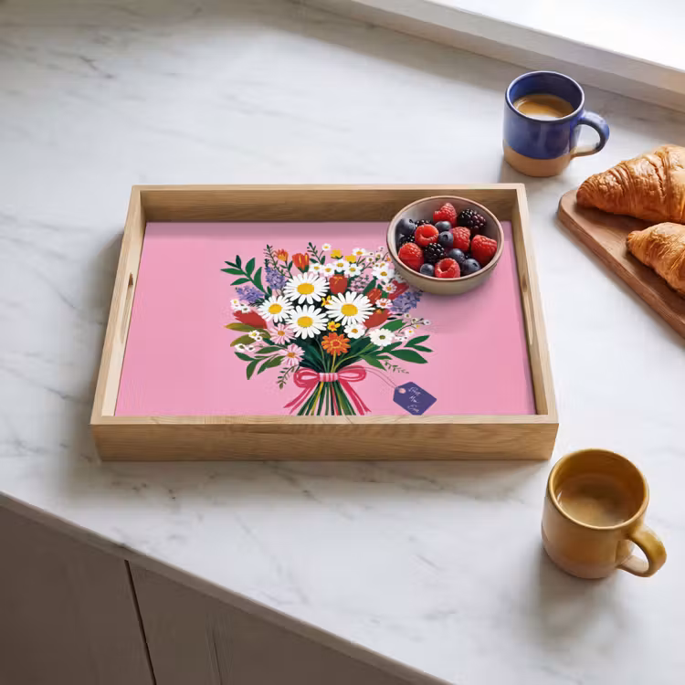 Tray - Flowers - Quote - Card - Colorful — 3