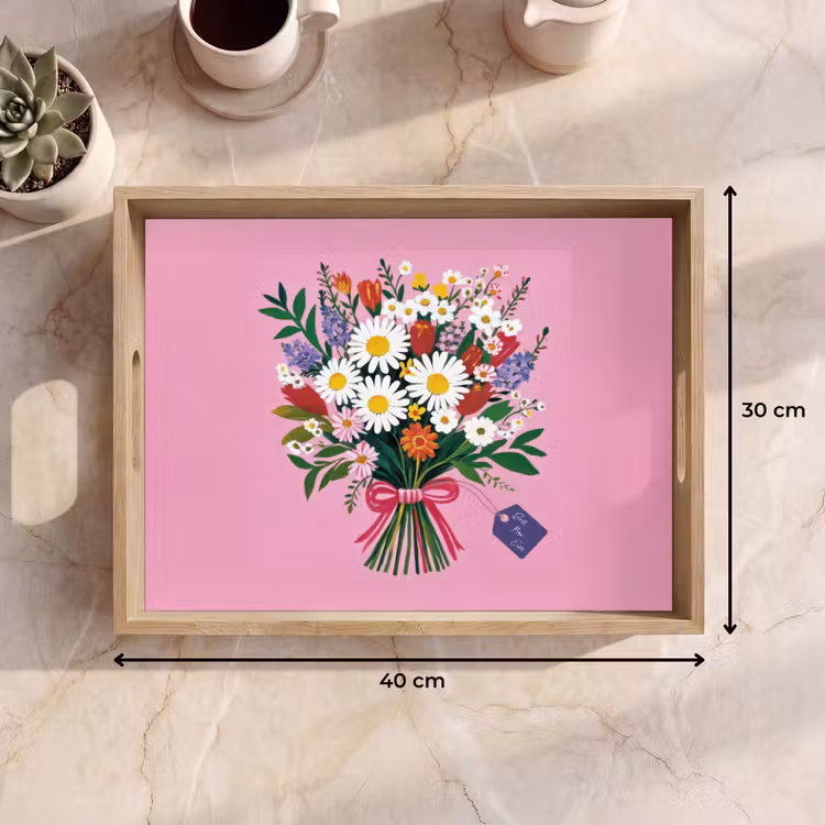 Tray - Flowers - Quote - Card - Colorful — 8